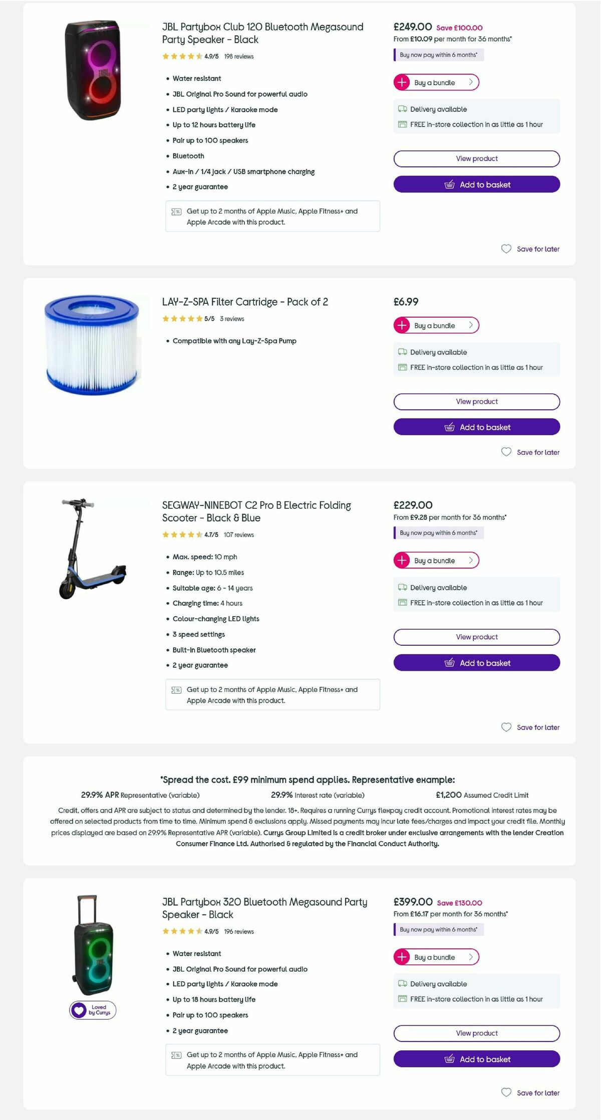 Currys Offers from 14 July