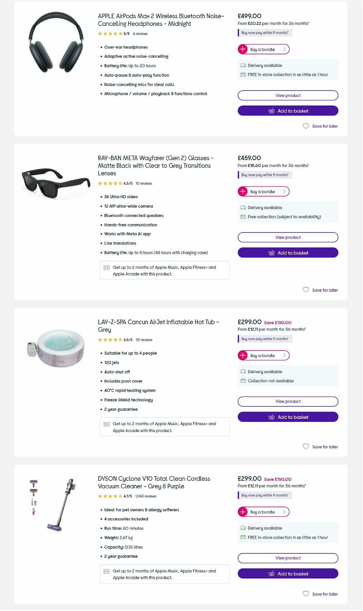 Currys Offers from 5 August