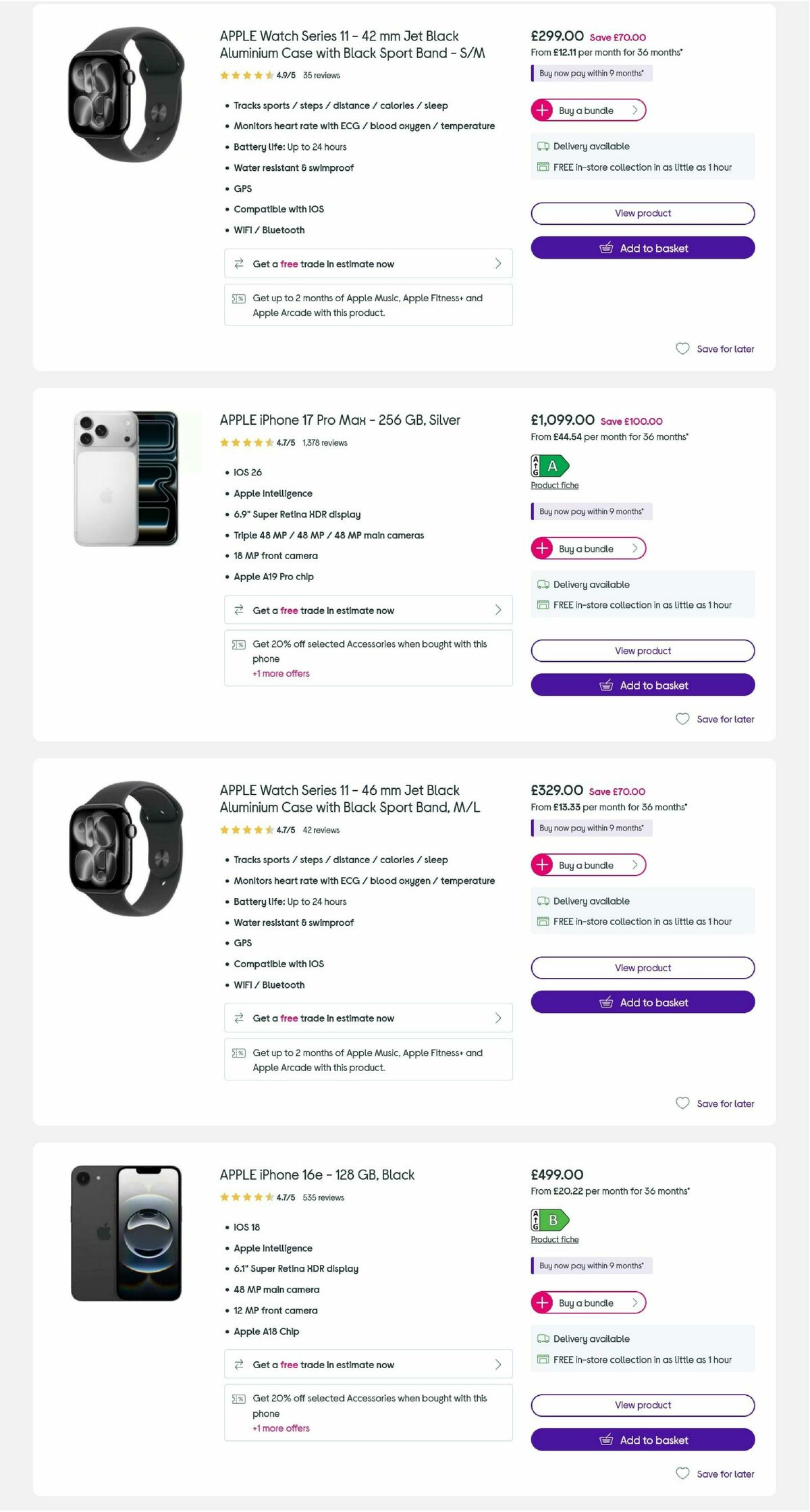 Currys Offers from 5 August