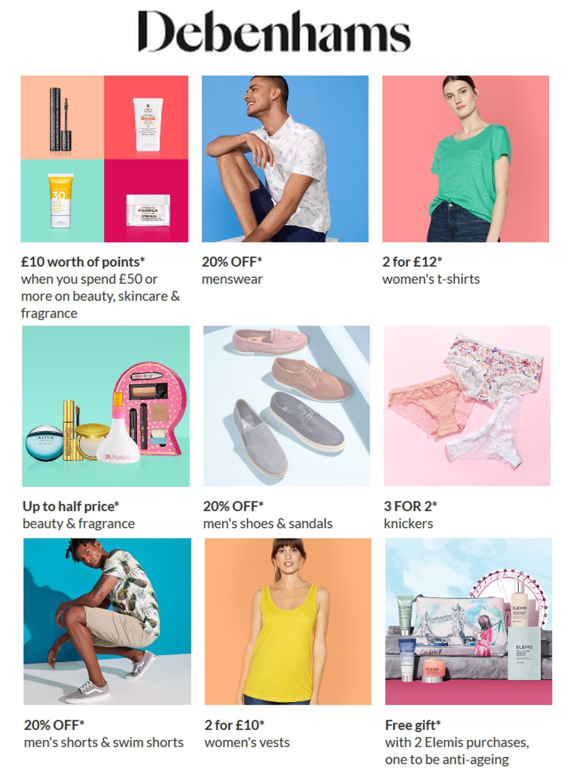 Debenhams Offers from 24 April