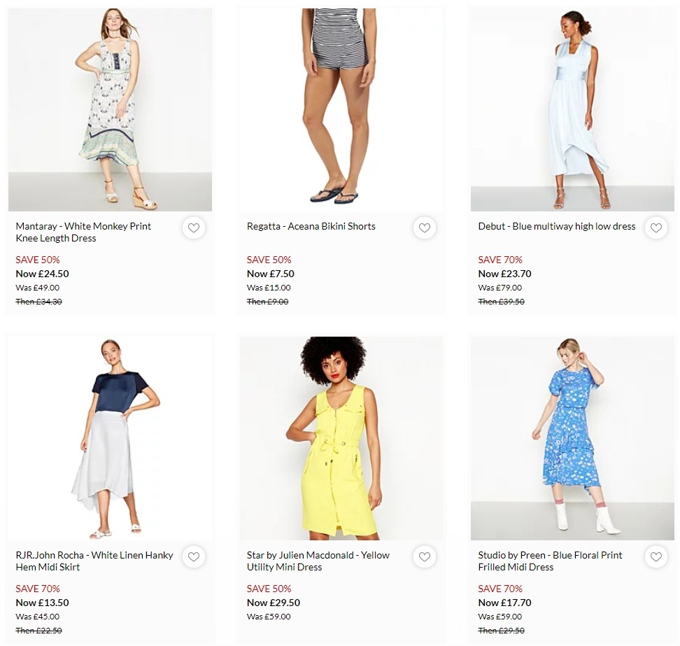 Debenhams Offers from 17 July