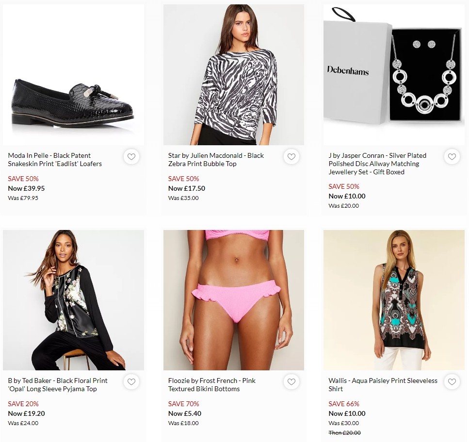 Debenhams Offers from 5 October