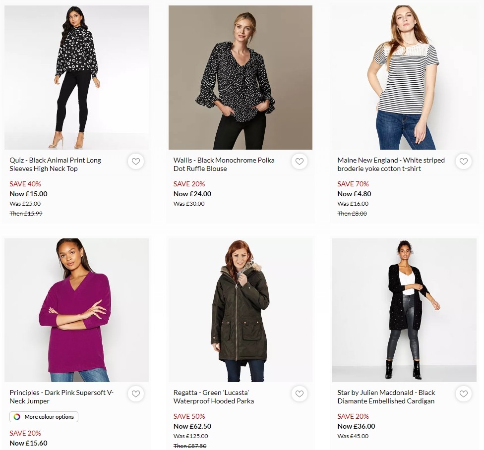 Debenhams Offers from 5 October