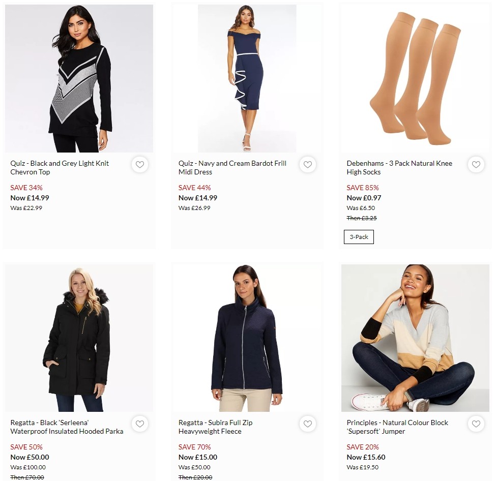 Debenhams Offers from 5 October