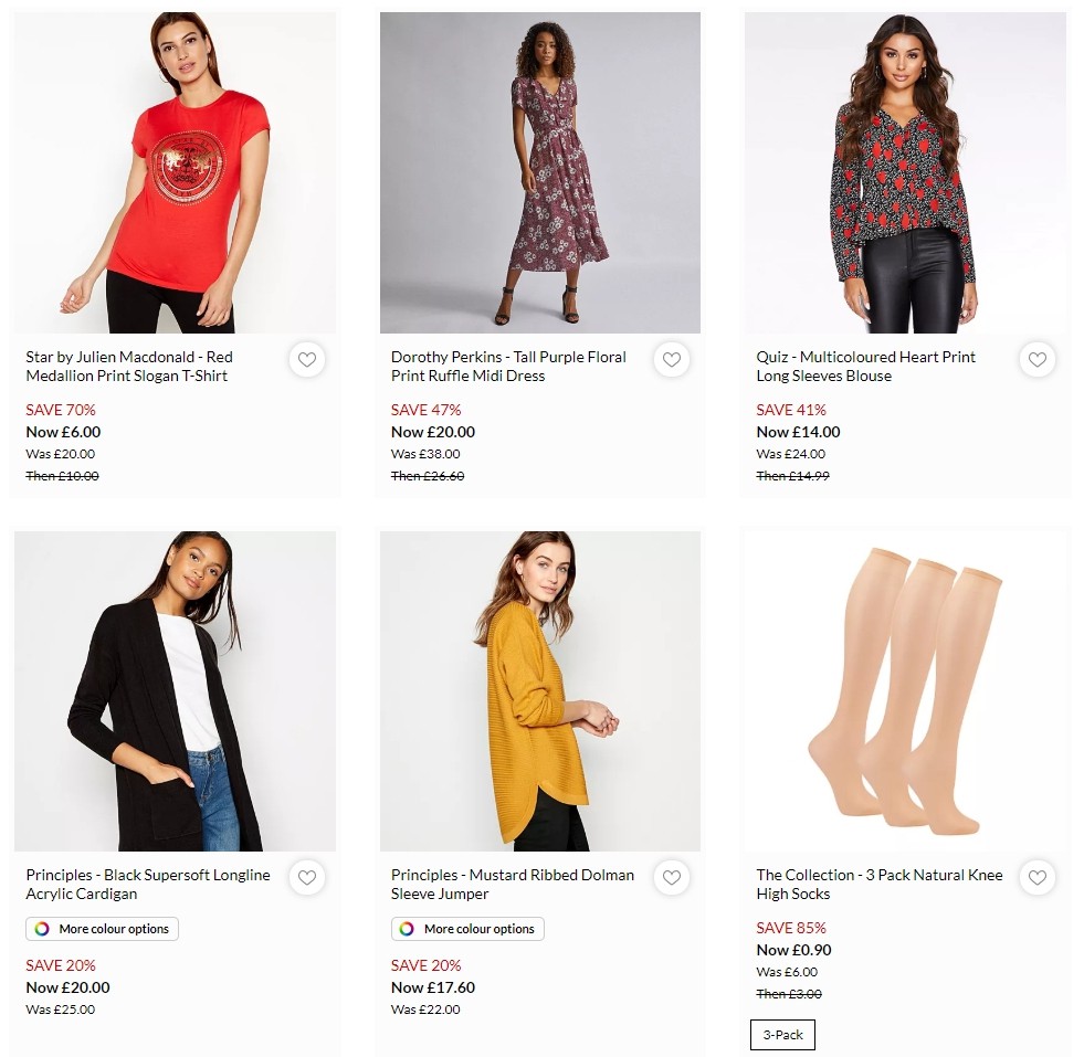 Debenhams Offers from 5 October