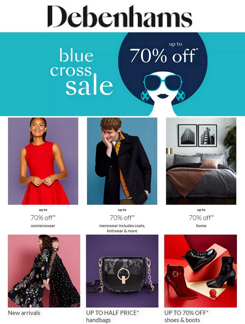 Debenhams Offers from 6 January