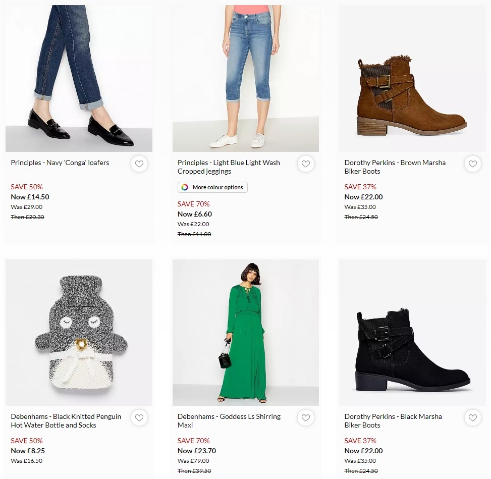 Debenhams Offers from 6 January