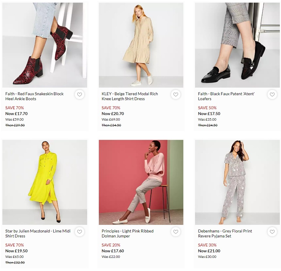 Debenhams Offers from 6 January