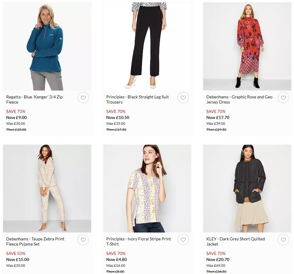 Debenhams Offers from 6 January