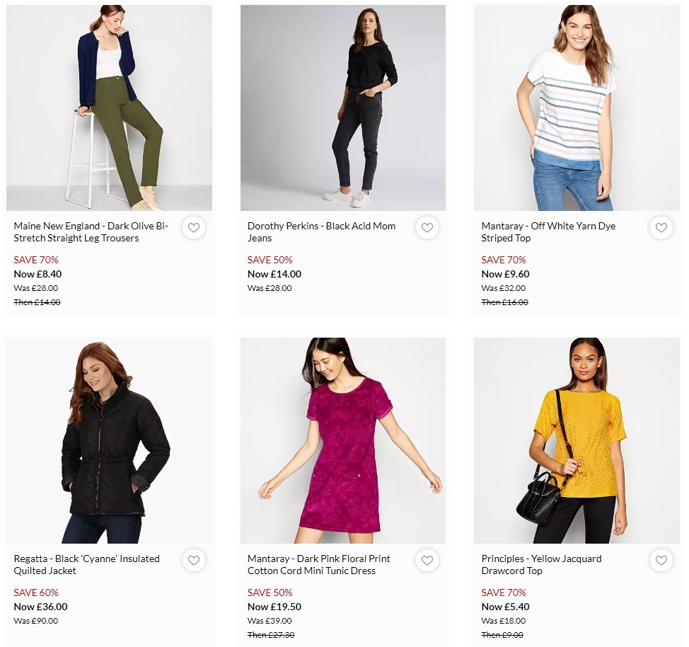 Debenhams Offers from 6 January