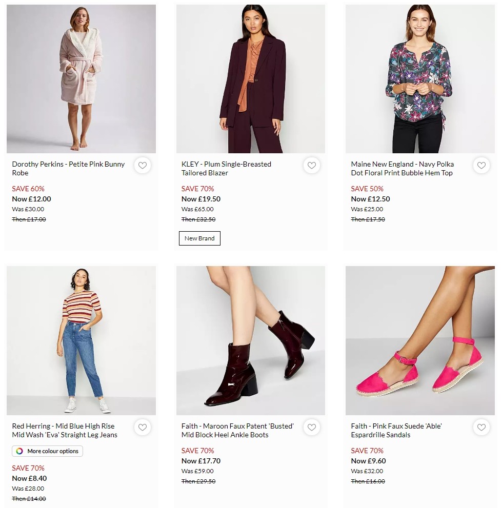 Debenhams Offers from 6 January