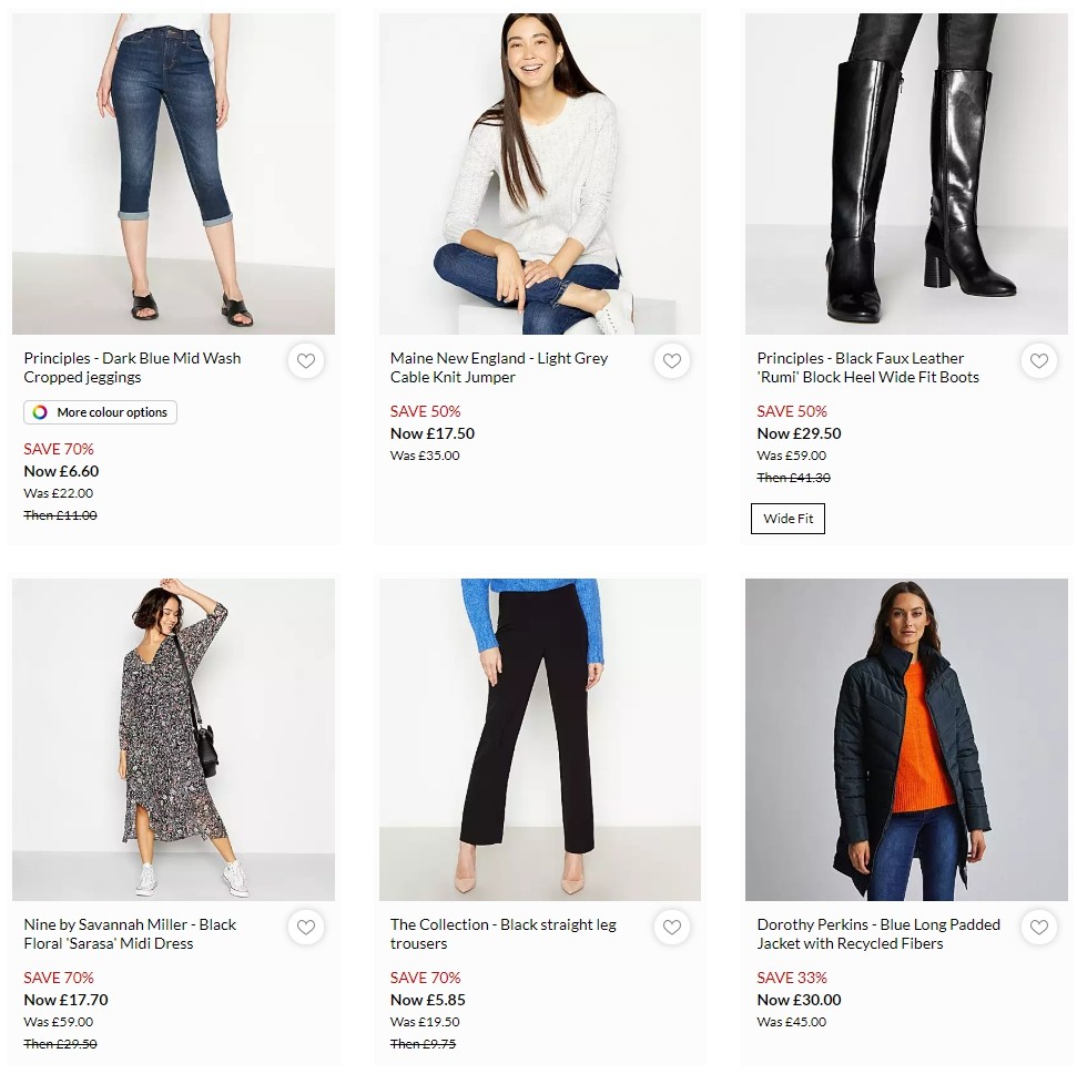 Debenhams Offers from 6 January