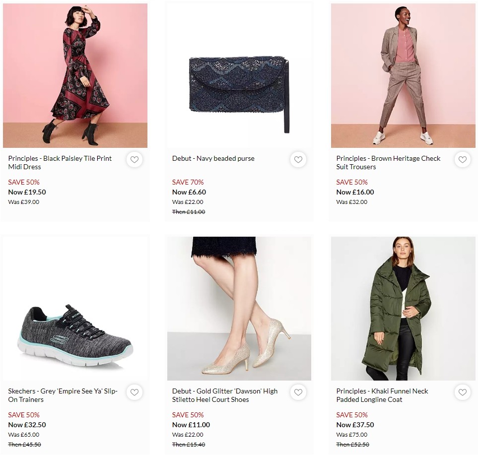 Debenhams Offers from 6 January