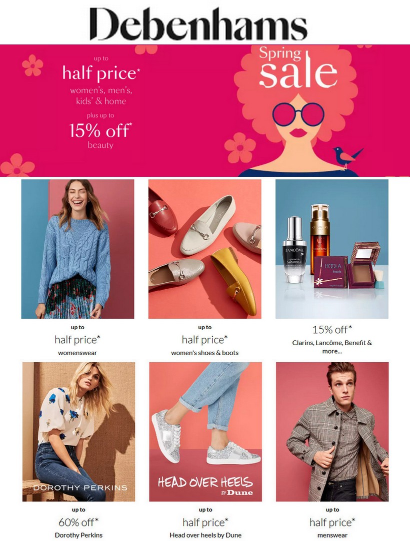 Debenhams Offers from 10 March