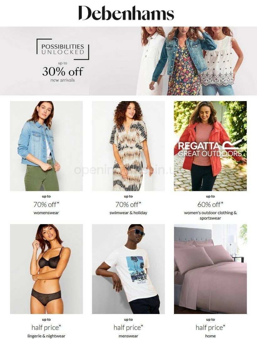 Debenhams Offers from 2 September