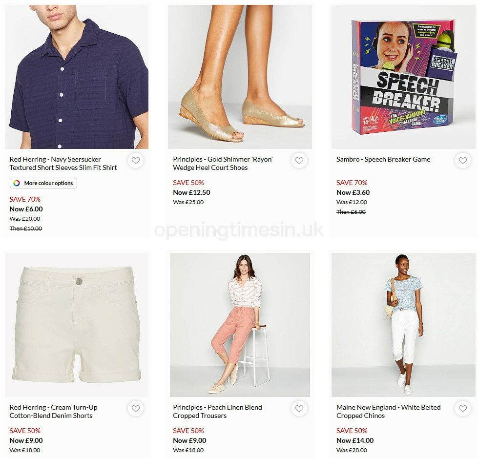 Debenhams Offers from 2 September