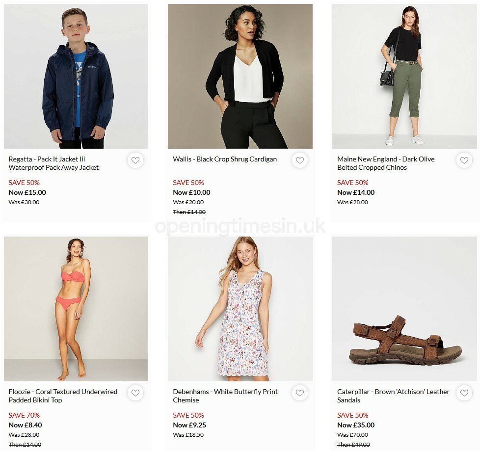 Debenhams Offers from 2 September