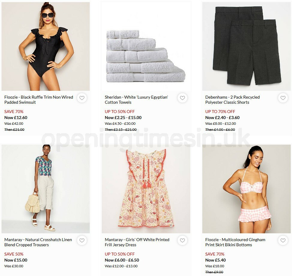 Debenhams Offers from 2 September