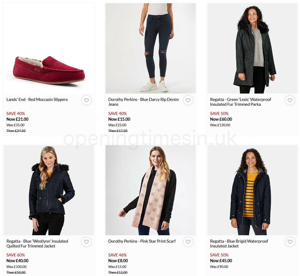 Debenhams Offers from 4 January