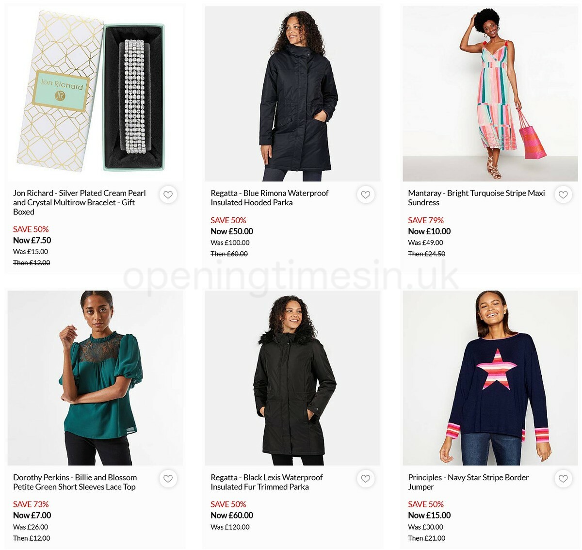 Debenhams Offers from 4 January