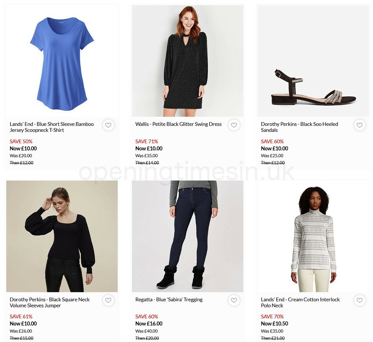 Debenhams Offers from 4 January