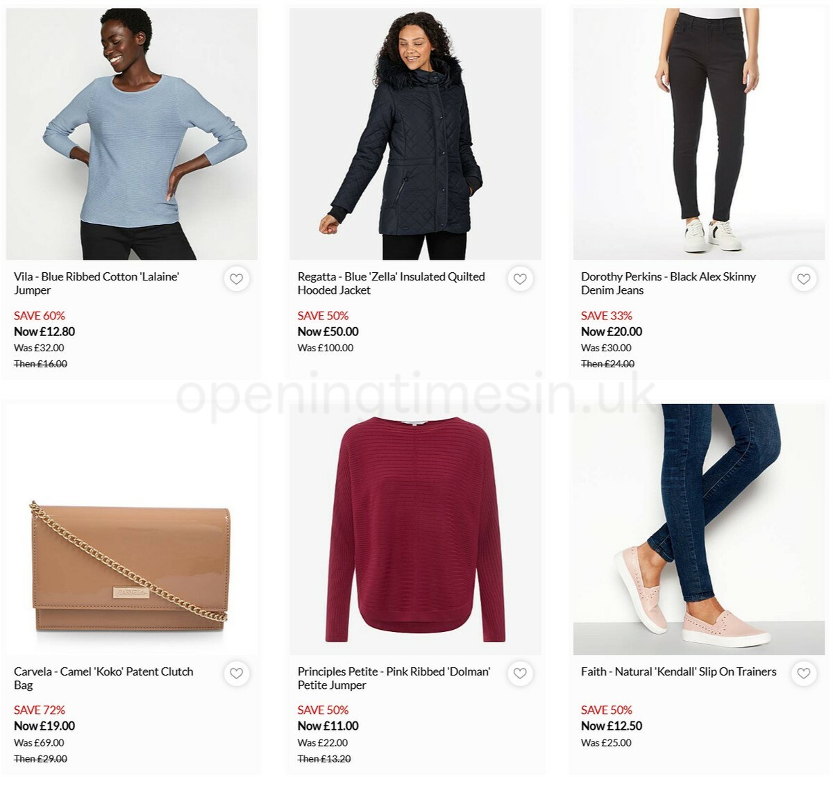 Debenhams Offers from 4 January