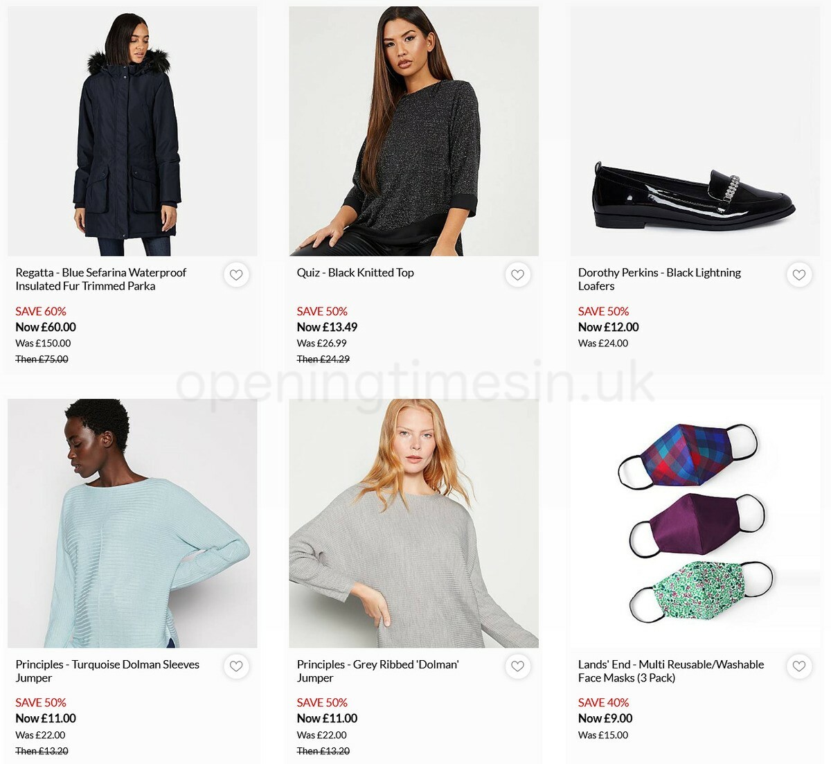 Debenhams Offers from 4 January