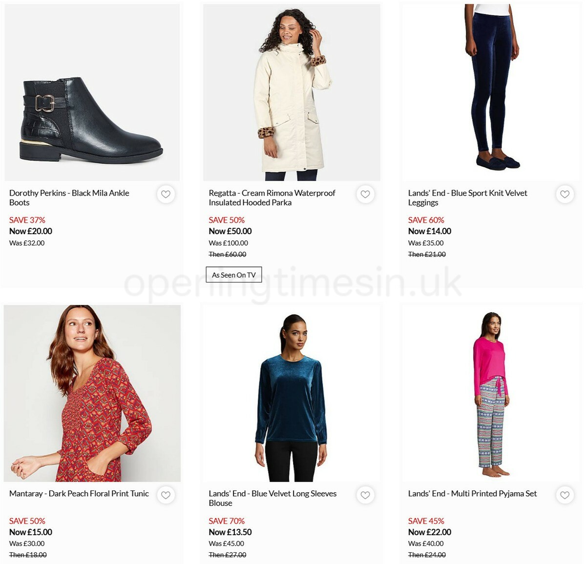 Debenhams Offers from 4 January