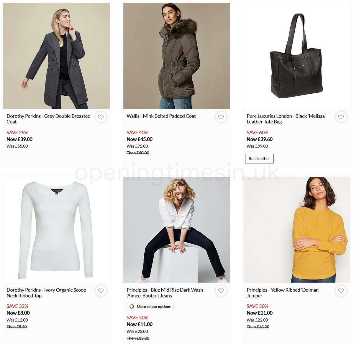 Debenhams Offers from 4 January