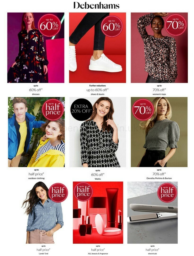 Debenhams Offers from 10 April