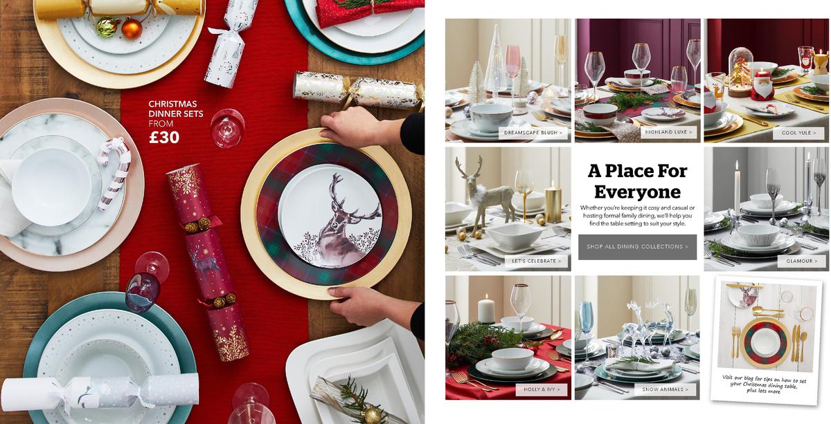 Dunelm Christmas Catalogue Offers from 28 October