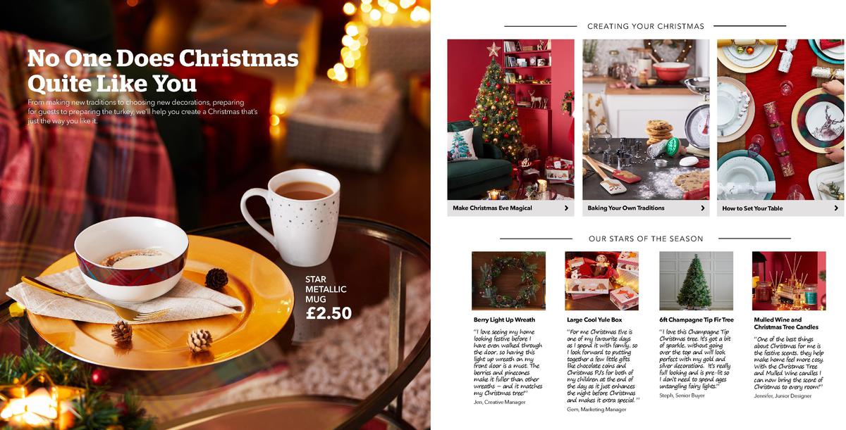 Dunelm Christmas Catalogue Offers from 28 October