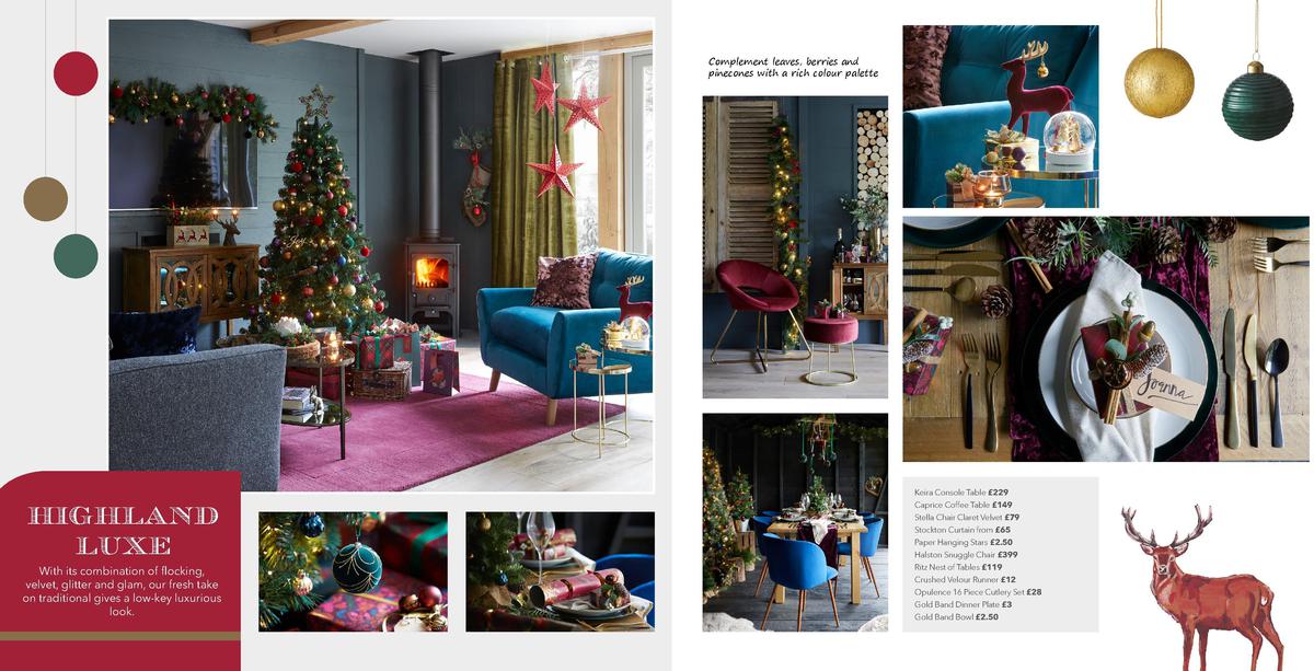 Dunelm Christmas Catalogue Offers from 28 October