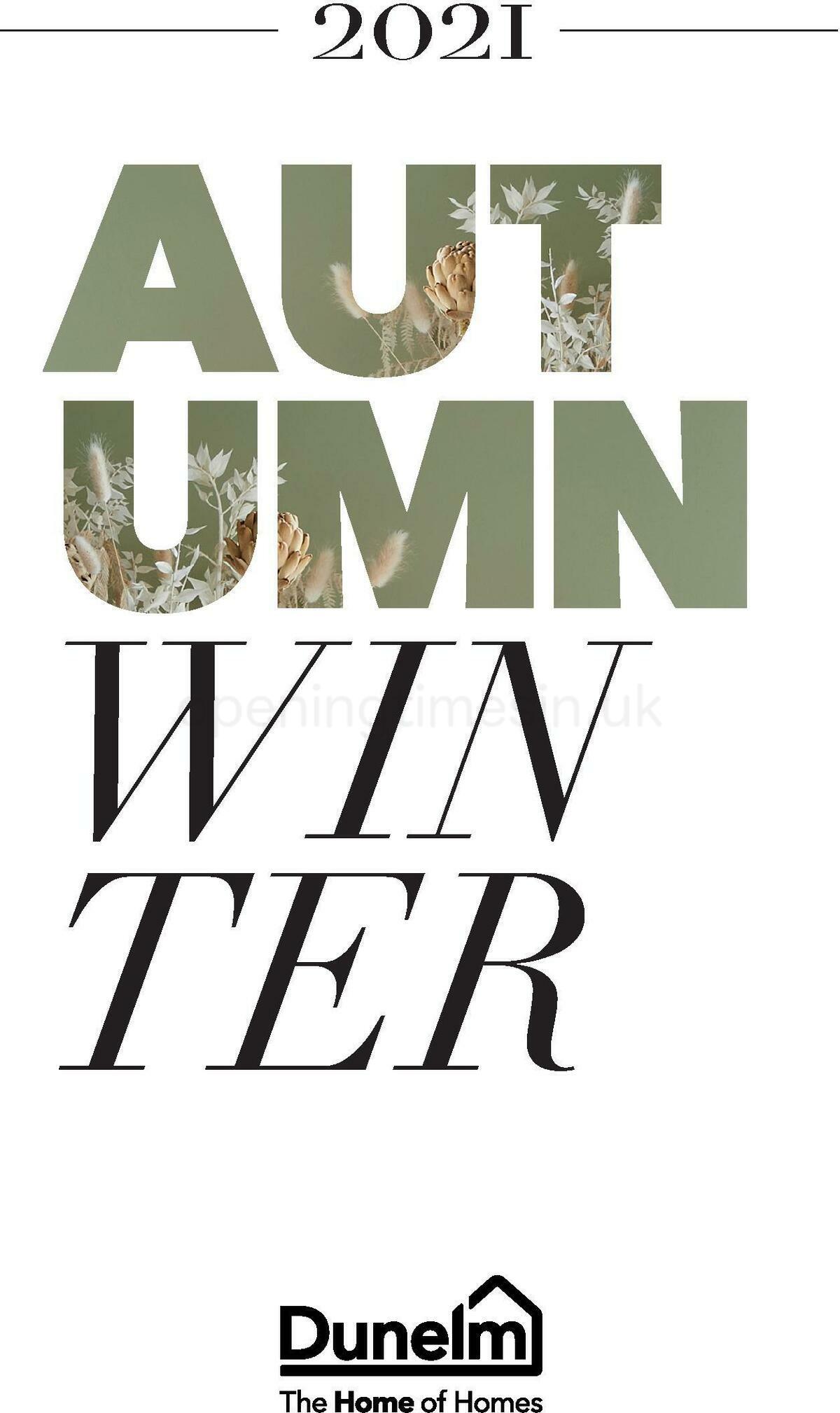 Dunelm Autumn Winter Lookbook Offers from 1 August