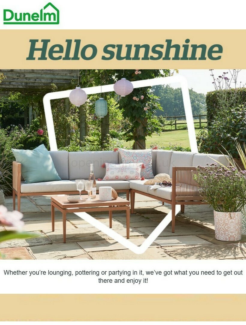 Dunelm Offers from 13 April