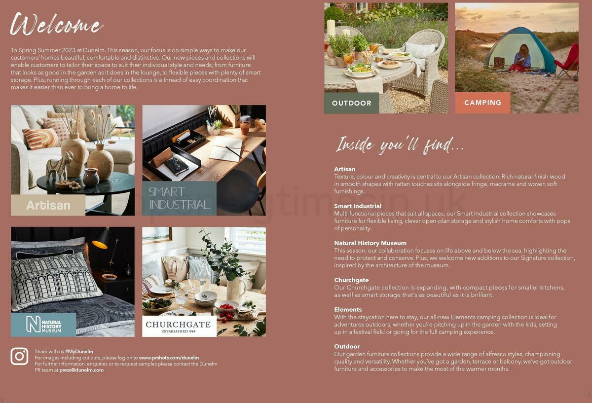 Dunelm Spring/Summer Offers from 23 January