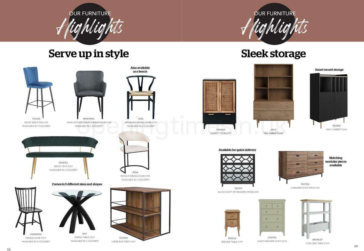 Dunelm Spring/Summer Offers from 23 January