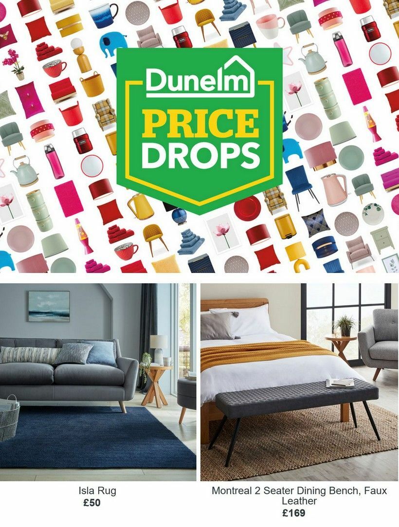 Dunelm Price Drop Offers from 14 July