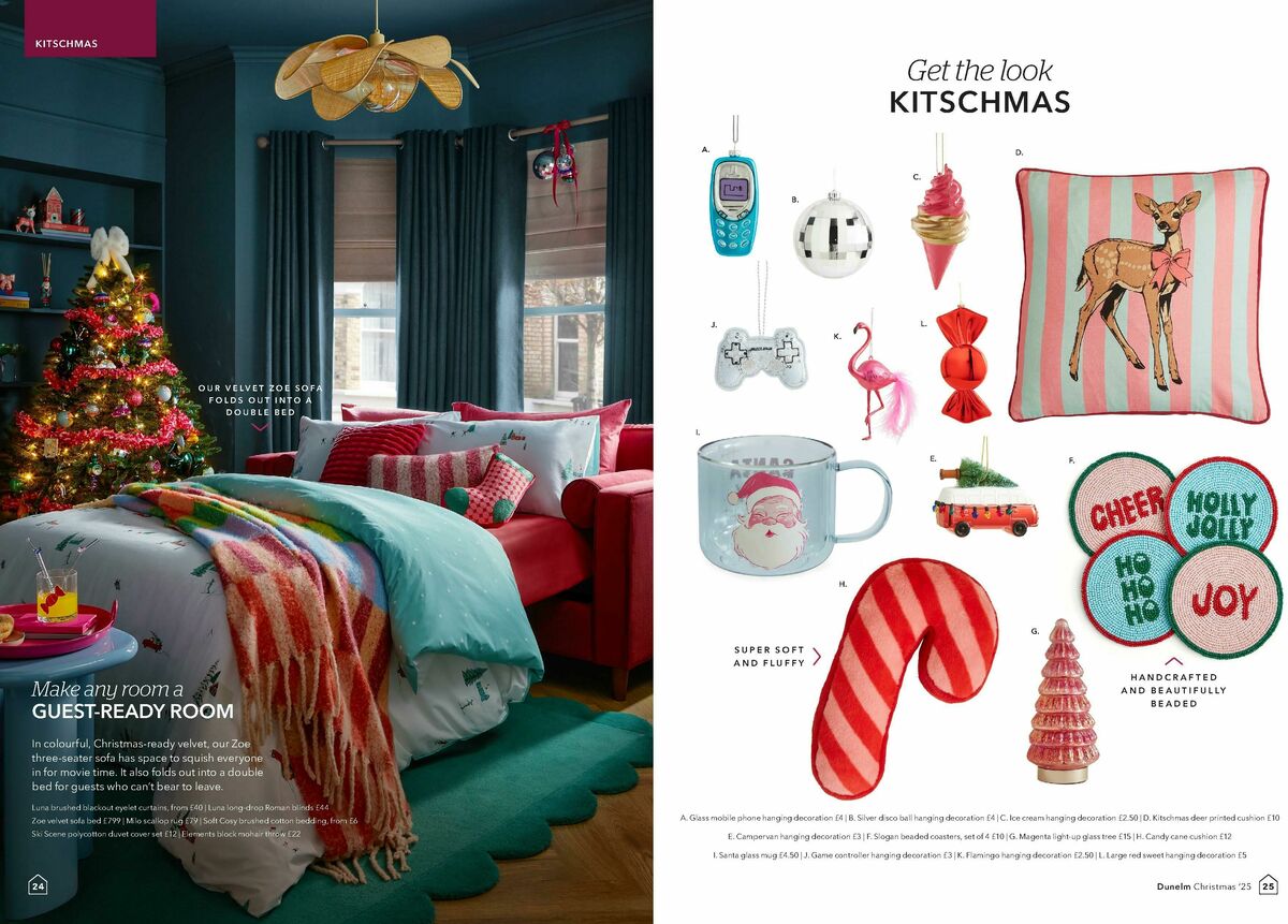 Dunelm Christmas Offers from 24 October
