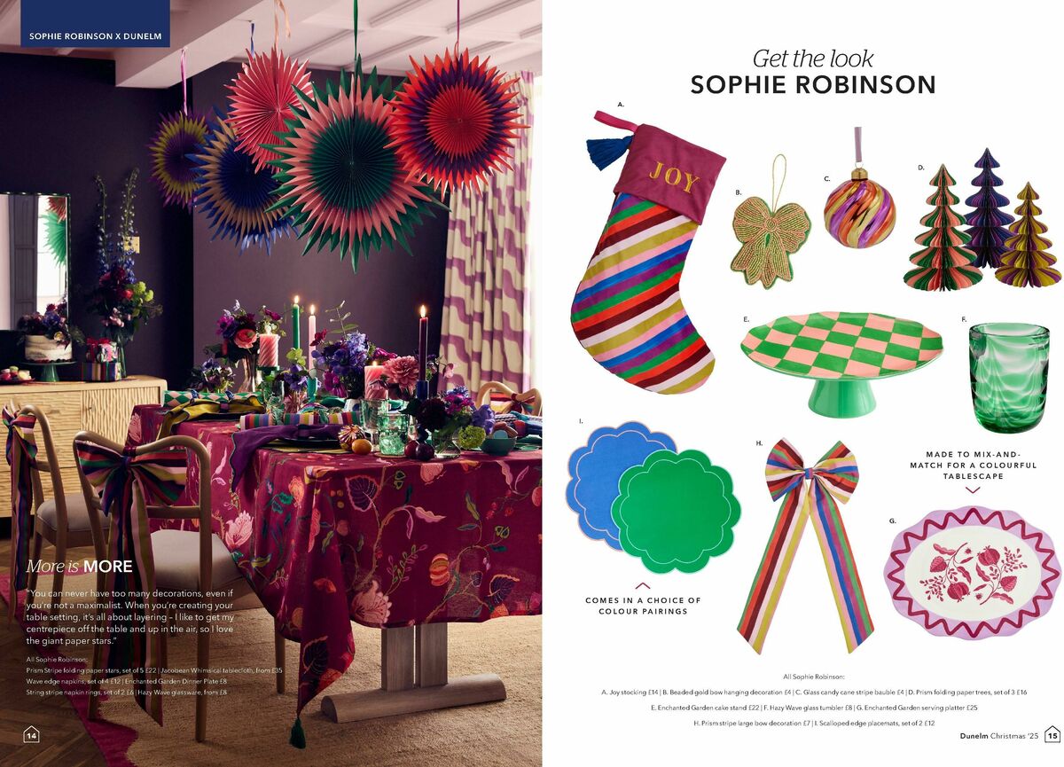 Dunelm Christmas Offers from 24 October