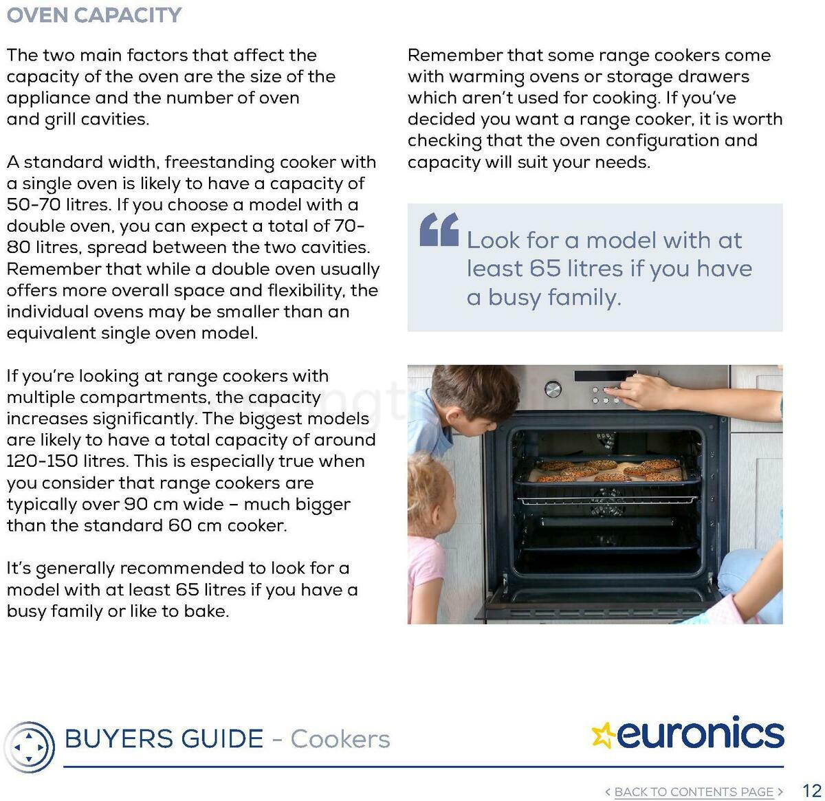 Euronics Cookers Offers from 1 January