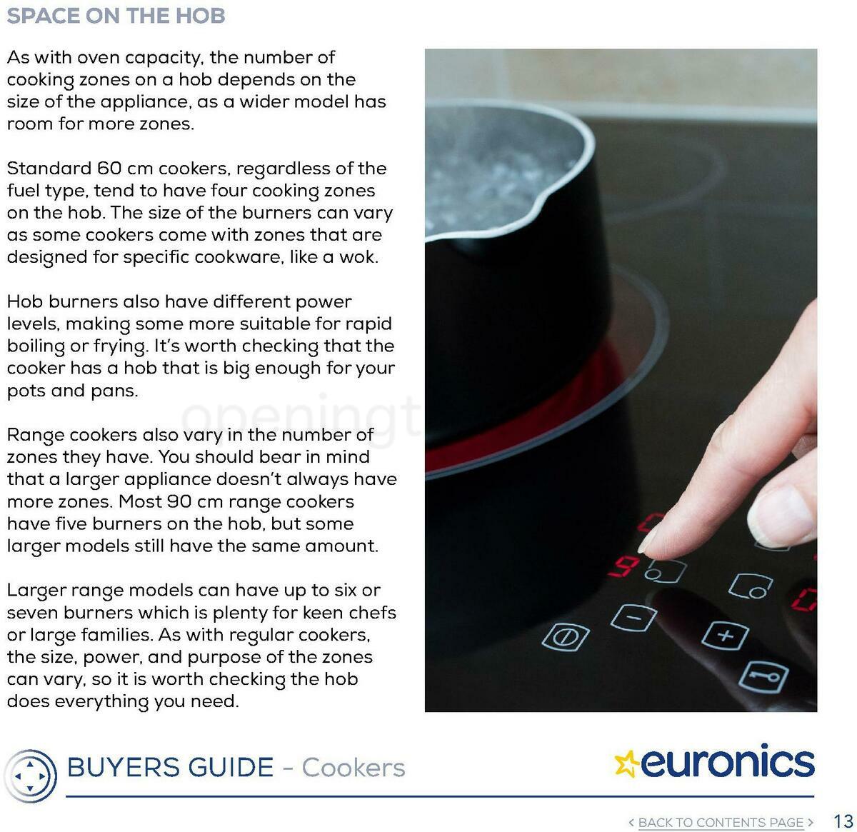 Euronics Cookers Offers from 1 January