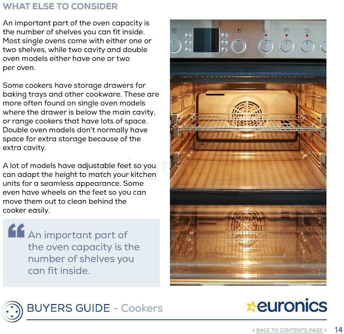 Euronics Cookers Offers from 1 January