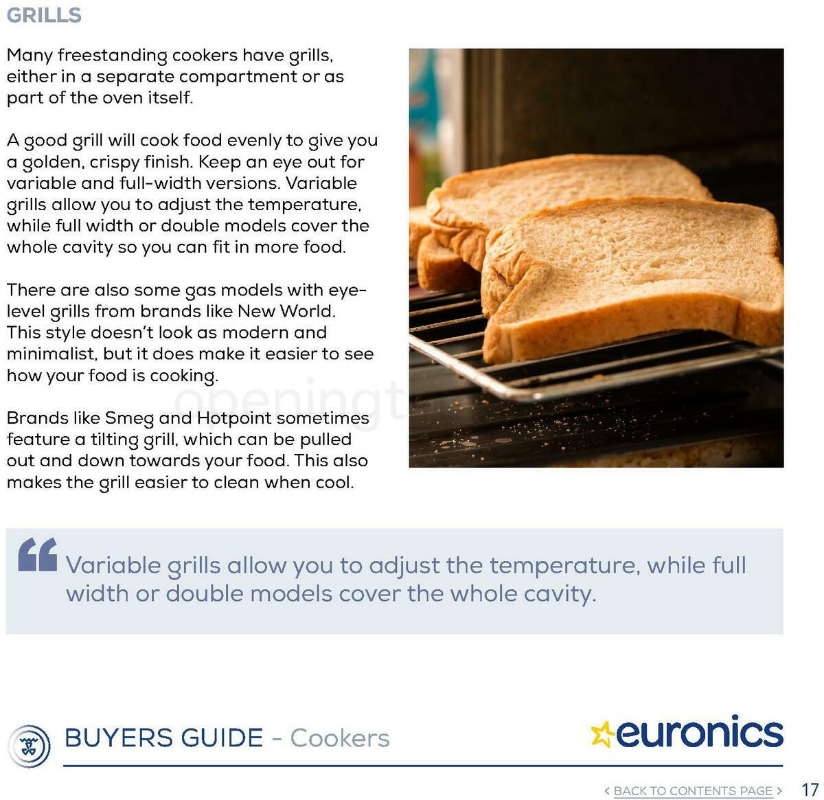 Euronics Cookers Offers from 1 January
