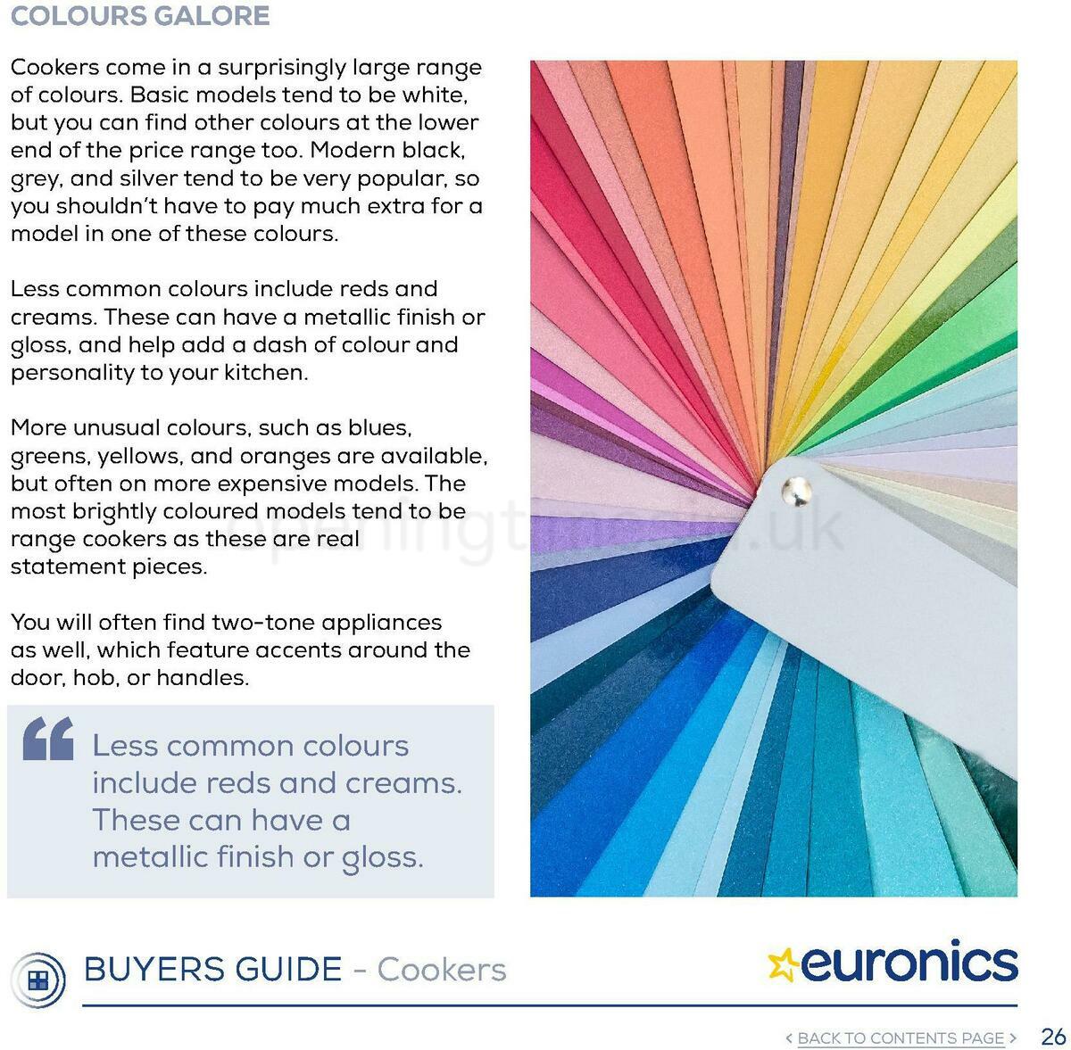 Euronics Cookers Offers from 1 January