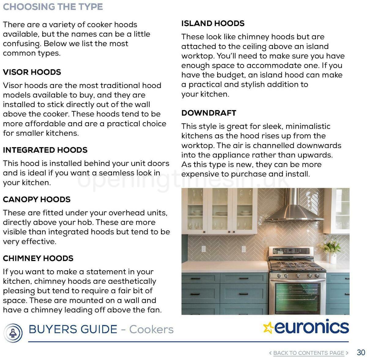 Euronics Cookers Offers from 1 January