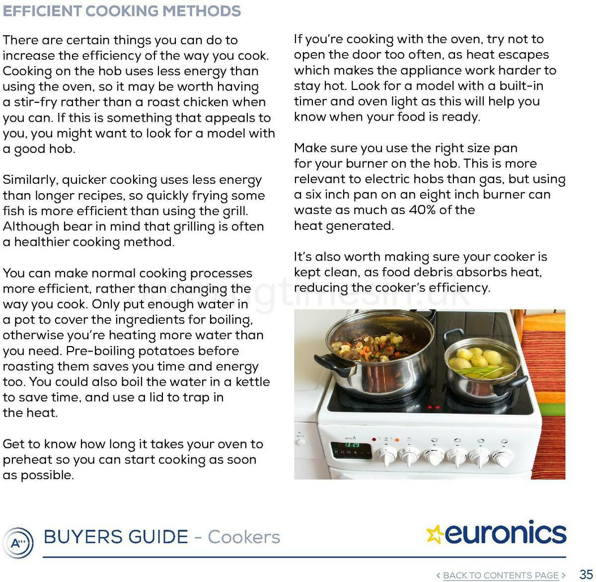 Euronics Cookers Offers from 1 January
