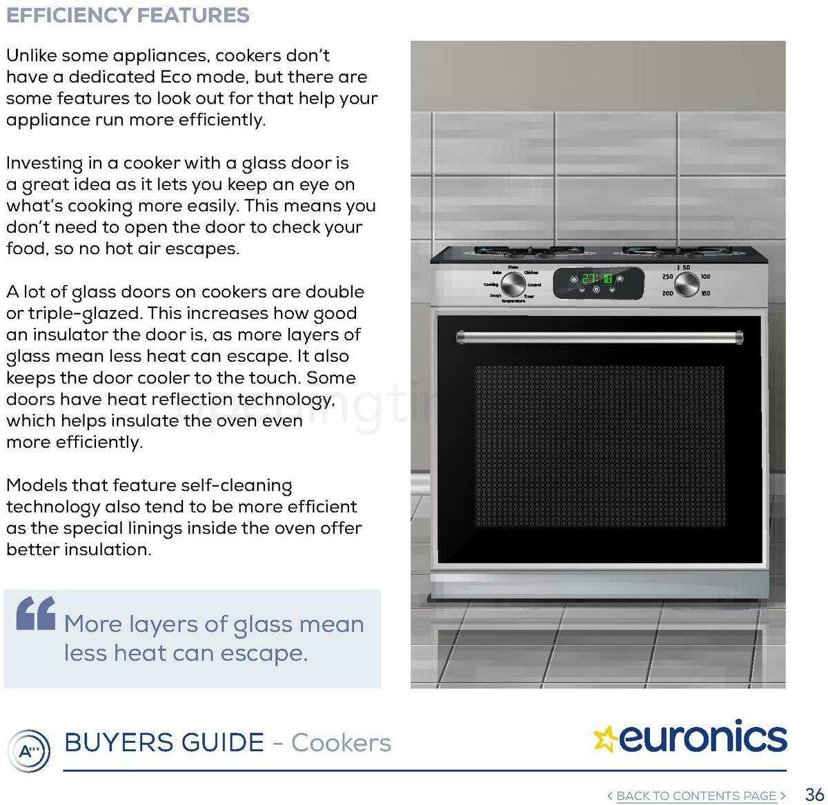 Euronics Cookers Offers from 1 January