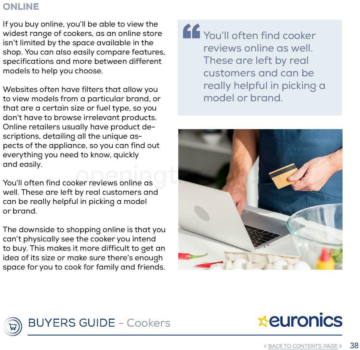 Euronics Cookers Offers from 1 January
