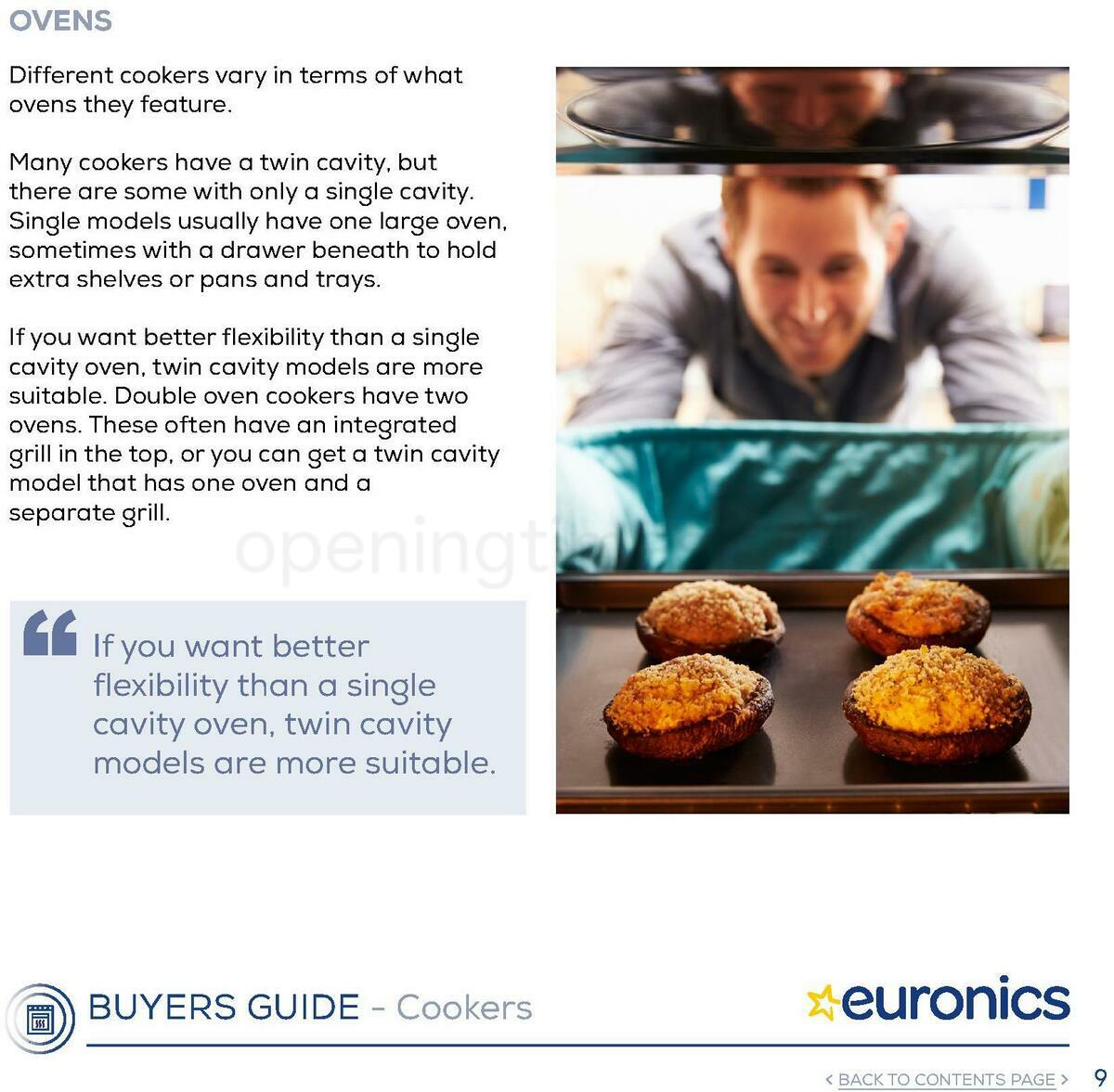 Euronics Cookers Offers from 1 January